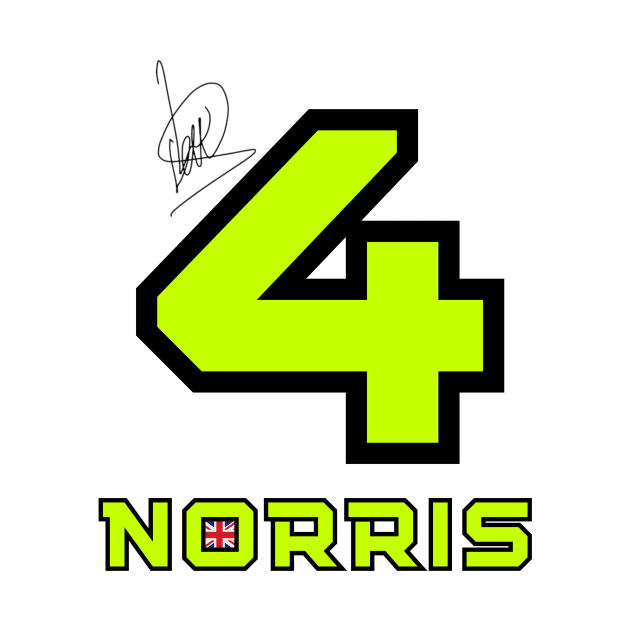 Lando Norris Signature Design by Formula Ghostly