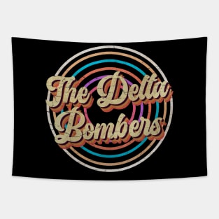 vintage circle line color The Delta Bombers Tapestry