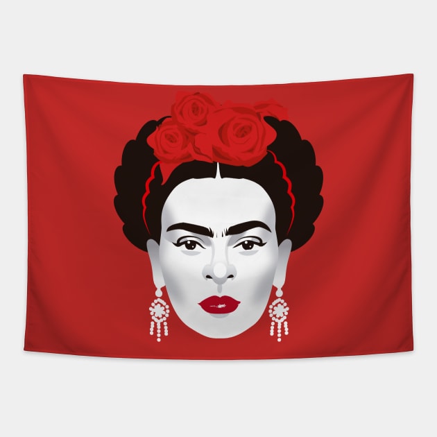 Frida Tapestry by AlejandroMogolloArt