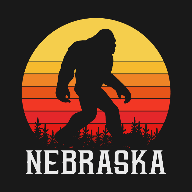 Nebraska Bigfoot, Nebraska Sasquatch Creature, Cryptid Sunset by ThatVibe