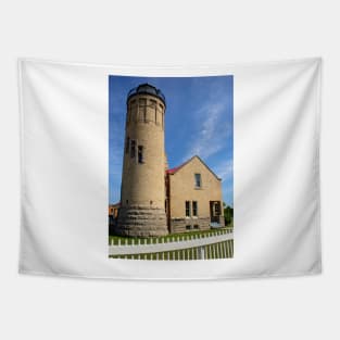 Old Mackinac Point Lighthouse, Mackinaw City, Michigan Tapestry