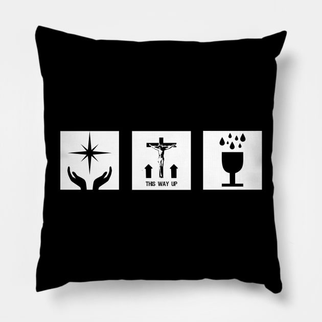 Gross Domestic Products - Bible Edition Pillow by SteelWoolBunny