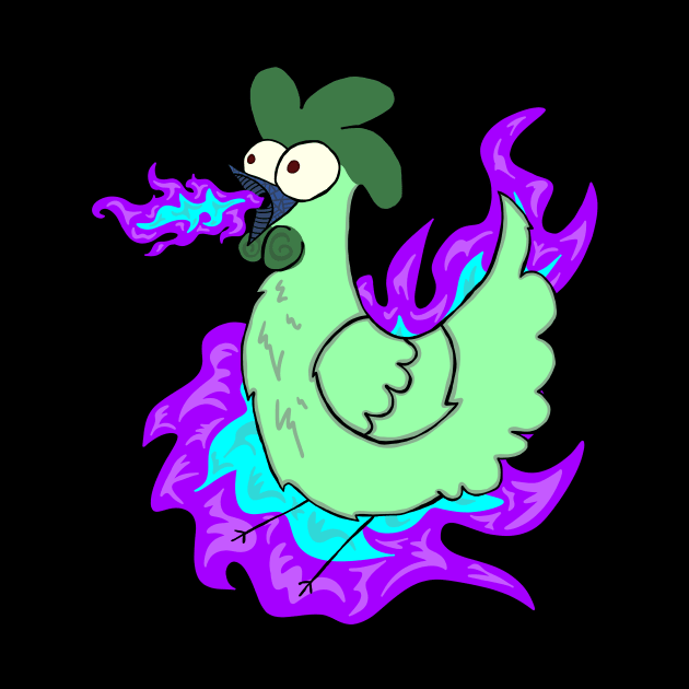 Gilbert the Fire Breathing Chicken of Doom (Halloween Version) by mm92