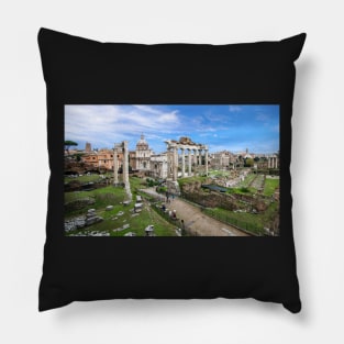 Roman Forum in Rome, Italy also known as Foro di Cesare Pillow