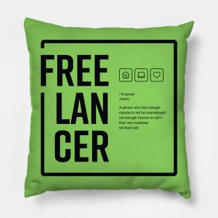 Freelancer – What does it mean (Dark Edition) Pillow