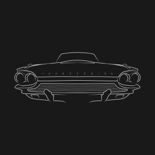 front/back - 1964 Ford Thunderbird - stencil, white T-Shirt