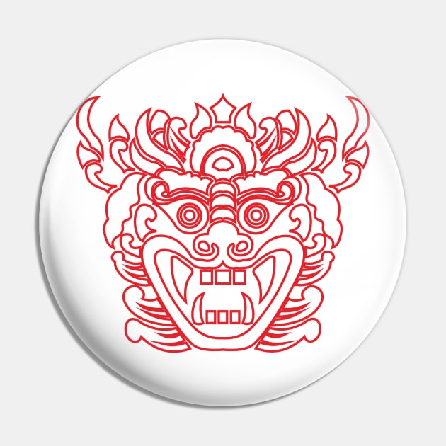 Barong Sketch Pin by IDSZetta