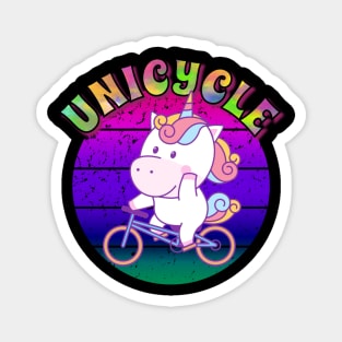 Unicorn On A Bicycle – Unicycle Magnet
