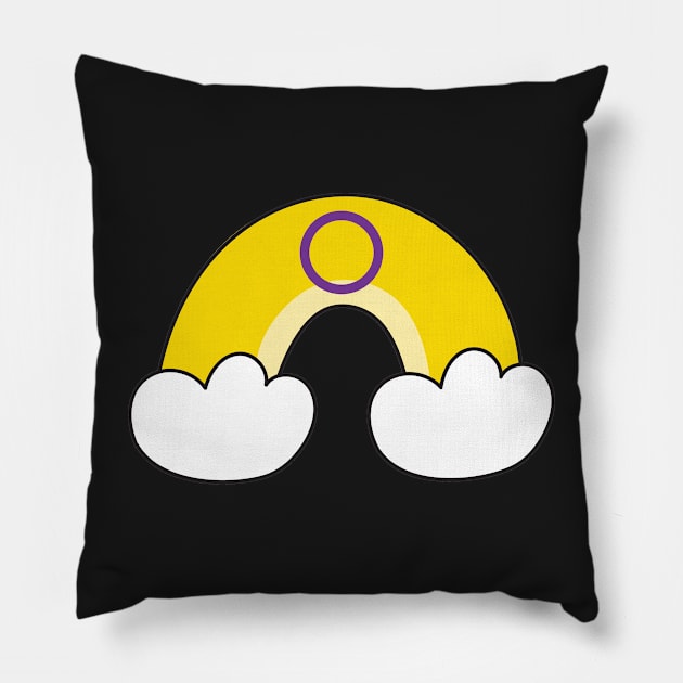 Intersex pride flag Pillow by snowshade