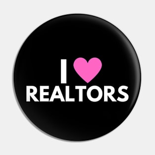 I Love Realtors Pin