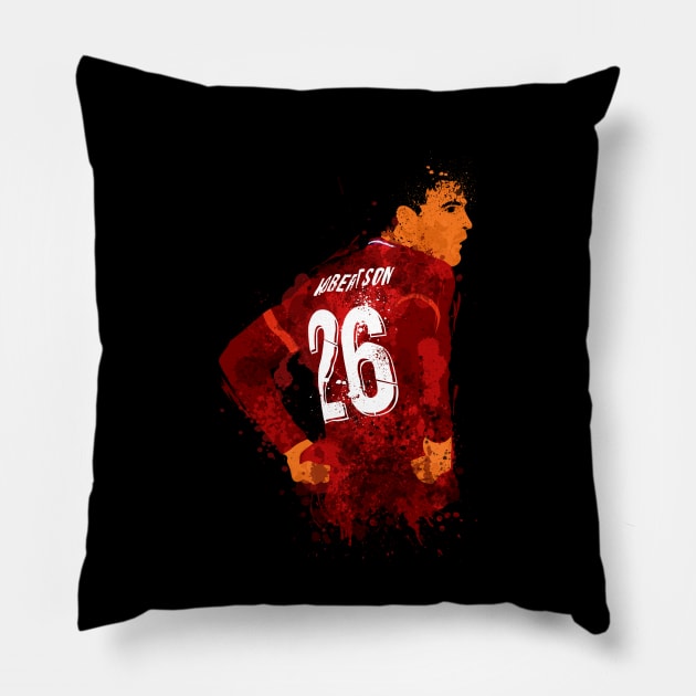 Andy Robertson Pillow by ARTABBAS