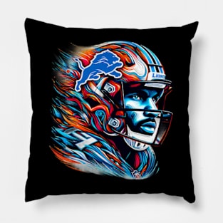 Detroit Retro Player Pillow