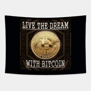 Bitcoin Gold Cryptocurrency Digital Assets Tapestry