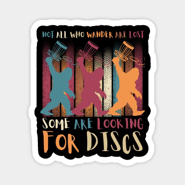 Bigfoot Sasquatch Disc Golf Gift Magnet by The WYLD Tribe