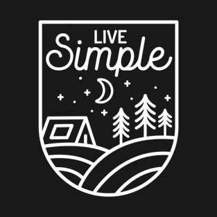 Minimalist Life Simple Camping T-Shirt