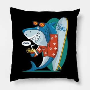 Let's Go To The Surf Pillow