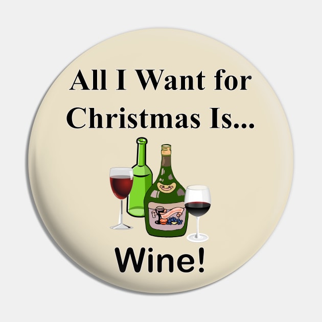 Christmas wine Pin by NiftyGaloot