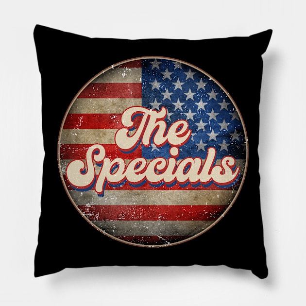 American Flag Personalized Specials Proud Name Birthday Pillow by BilodeauBlue