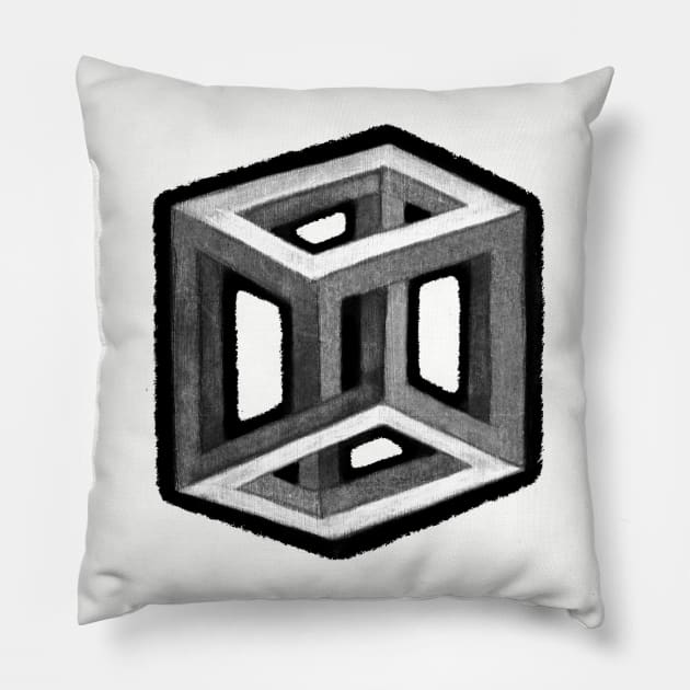 Cube The Impossible Pillow by pbetteo