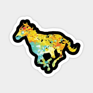 Cool horse horses colorful animal TShirt Magnet