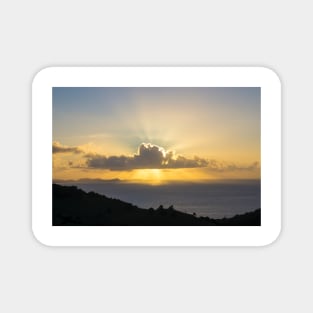 Tropical Island Sunrise Magnet