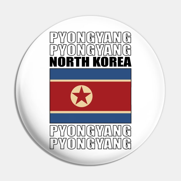 Flag of North Korea Pin by KewaleeTee