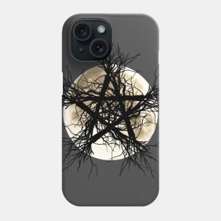 Pentagram and Moon Phone Case