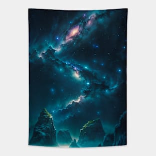 Zig Zag Galaxy in Space Tapestry