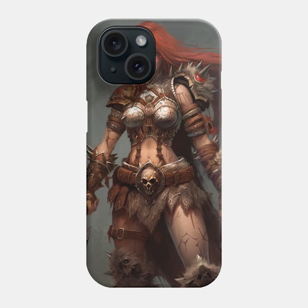 Diablo Barbarian Female Phone Case by Nightarcade