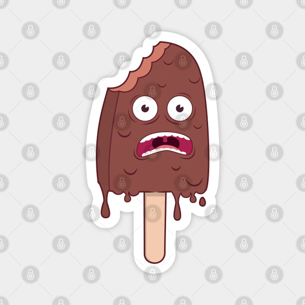 Frightened popsicle Magnet by JosePepinRD