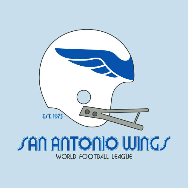 San Antonio Wings - Old School Helmet by Hirschof