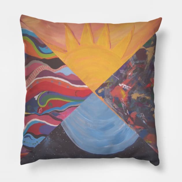 Abstract2 Pillow by NEllis