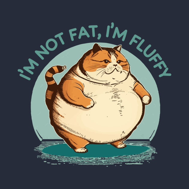 I'm Not Fat Cat I'm Fluffy by Hoomie Apparel