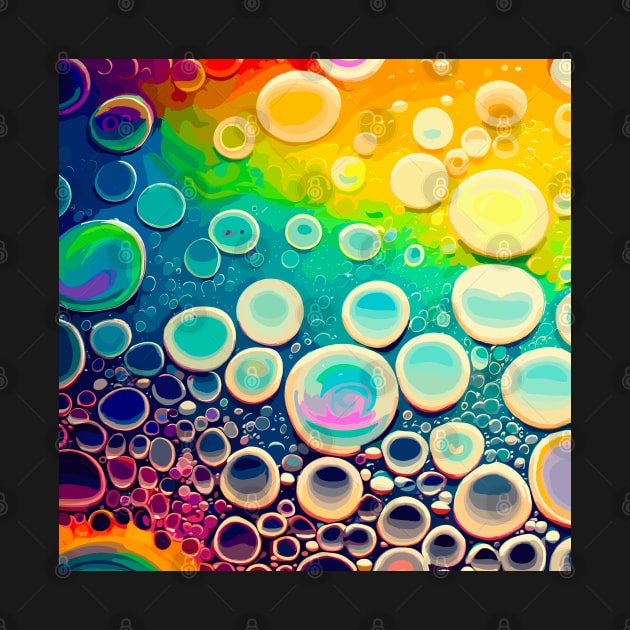 Eat my bubbles rainbow pattern by TomFrontierArt