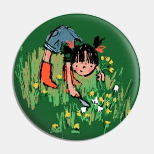 Dandelion bouquet Pin