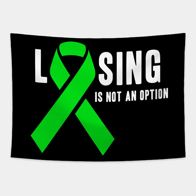 Losing Is Not An Option Mental Health Awareness Tapestry by Color Fluffy