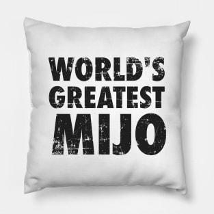 World's Greatest Mijo - Grunge design Pillow