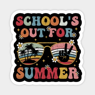 Schools Out For Summer Last Day Of School Teacher Magnet