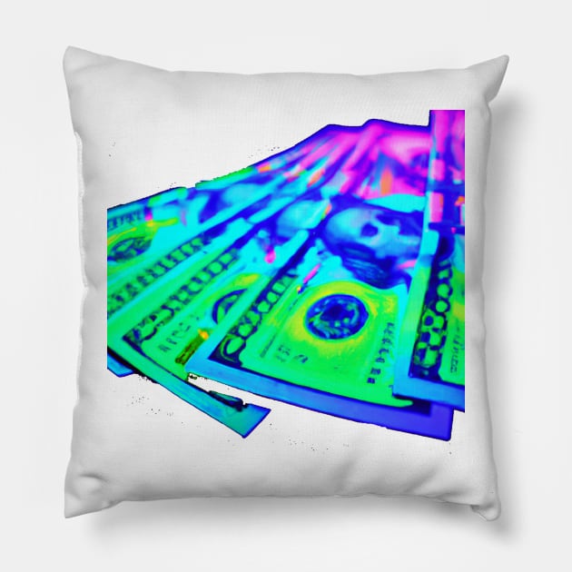 Cash Money Rules Everything Around Me Pillow by ShopSunday