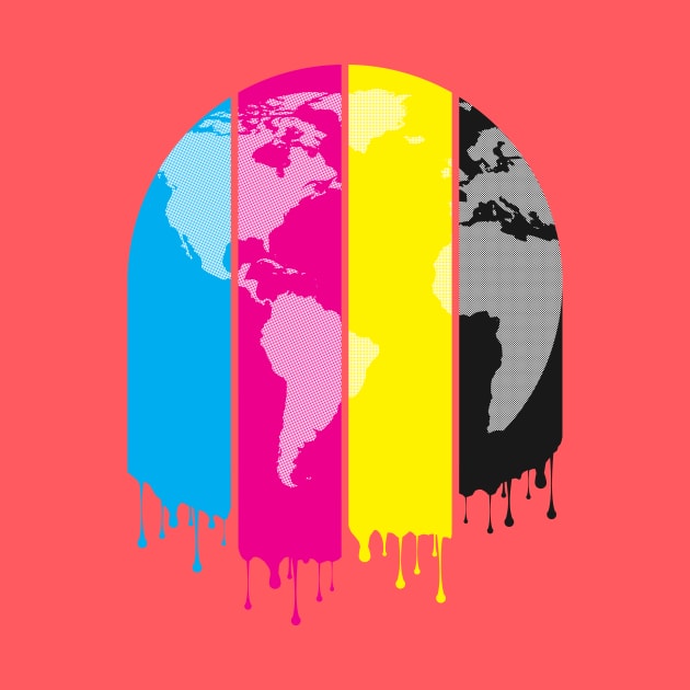 4 Colors Paint Our World by chunkydesign