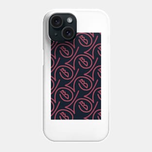 Abstract face pattern Phone Case