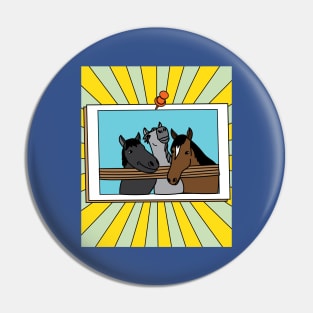 Horses Rider Pony Girl Pin