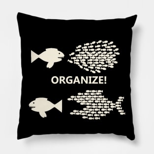 Organize Fish (White) Pillow