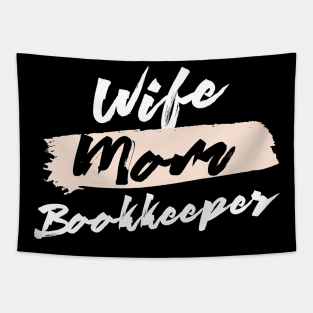 Cute Wife Mom Bookkeeper Gift Idea Tapestry