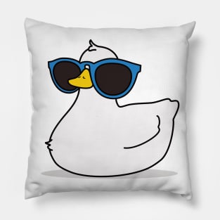 Super Cute Duck with Big Sunglasses Pillow