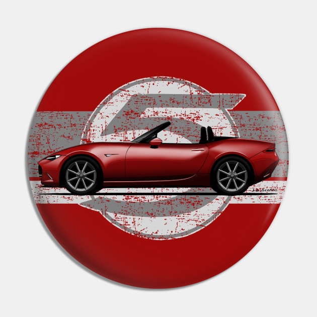 My drawing of the iconic Japanese roadster sports car ND with background 5 Pin by jaagdesign