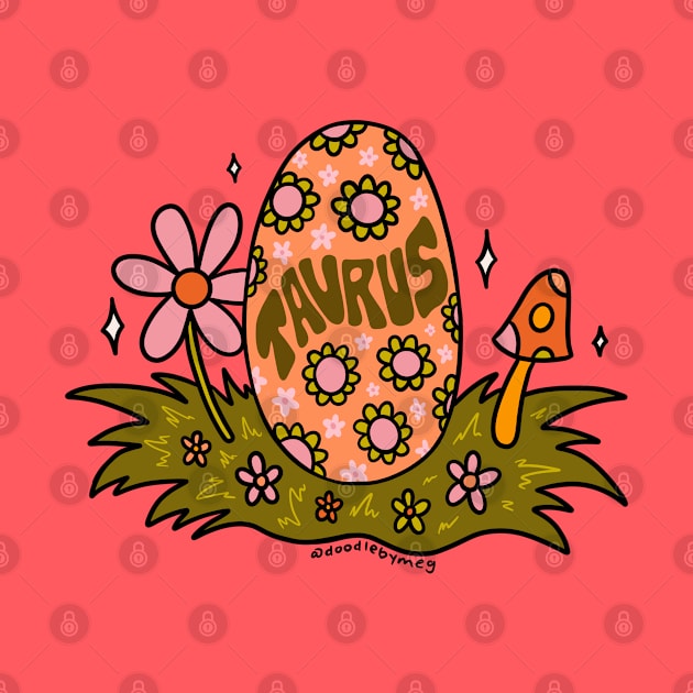 Taurus Easter Egg by Doodle by Meg