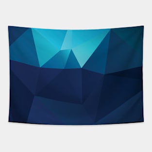 Geometric Blue Tapestry