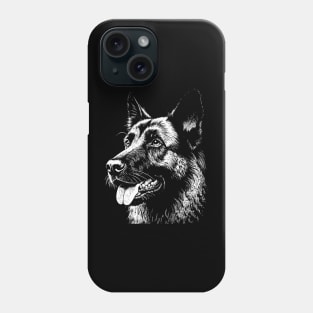 The head of a German shepherd Dog Phone Case