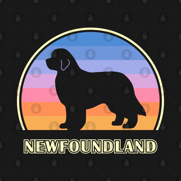 Newfoundland Vintage Sunset Dog by millersye